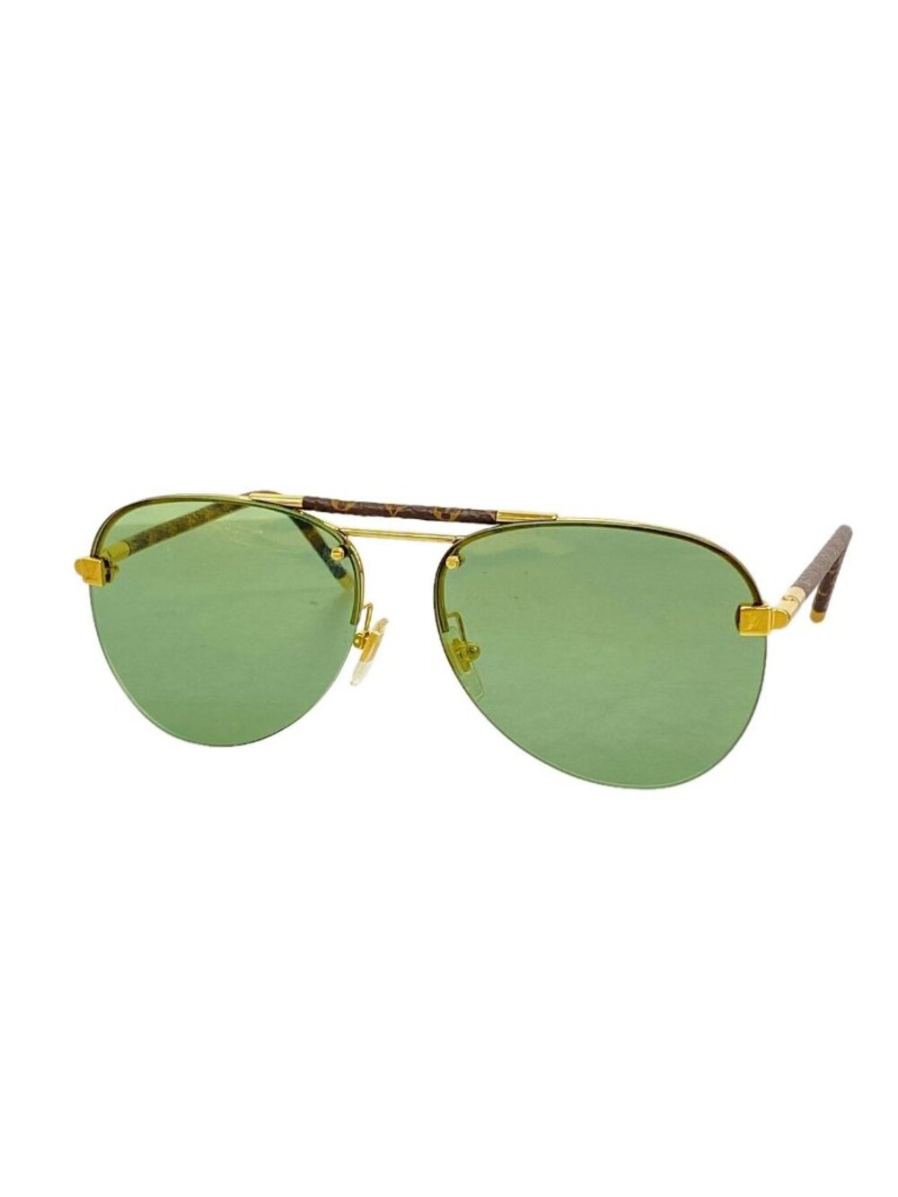 Louis Vuitton Sunglasses Monogram Clockwise Green Brown Eyewear